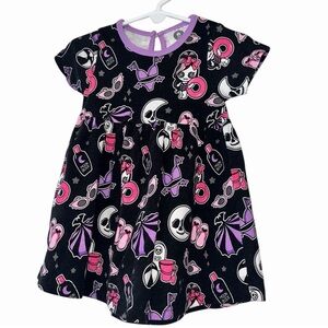 Beach goth Baby Girls Black Sunglasses, Flip Flip Bikini Print Dress Sz 12-18m